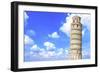 Leaning Tower of Pisa in Italy-frenta-Framed Photographic Print