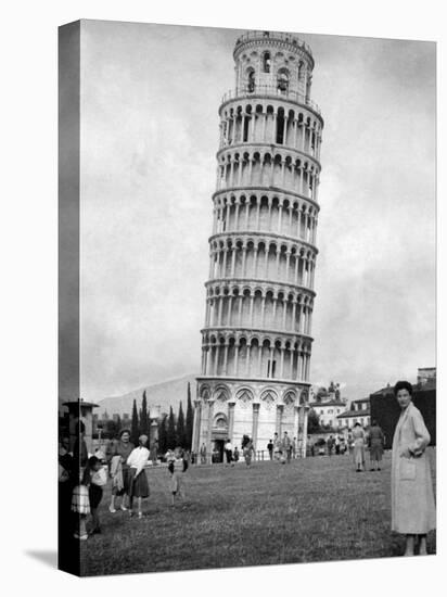 Leaning Tower of Pisa, Italy, May 1955-null-Stretched Canvas