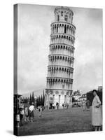 Leaning Tower of Pisa, Italy, May 1955-null-Stretched Canvas