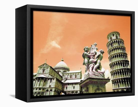 Leaning Tower of Pisa, Italy-Bill Bachmann-Framed Stretched Canvas