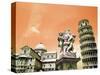 Leaning Tower of Pisa, Italy-Bill Bachmann-Stretched Canvas