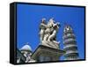 Leaning Tower of Pisa, Pisa, Italy, Europe-Hans Peter Merten-Framed Stretched Canvas