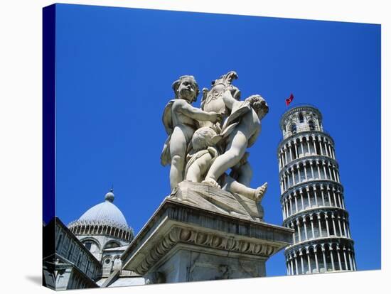 Leaning Tower of Pisa, Pisa, Italy, Europe-Hans Peter Merten-Stretched Canvas