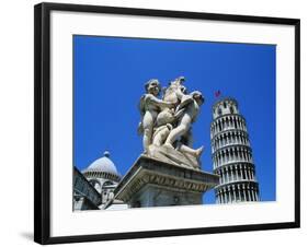 Leaning Tower of Pisa, Pisa, Italy, Europe-Hans Peter Merten-Framed Photographic Print