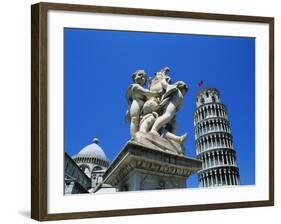 Leaning Tower of Pisa, Pisa, Italy, Europe-Hans Peter Merten-Framed Photographic Print