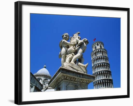 Leaning Tower of Pisa, Pisa, Italy, Europe-Hans Peter Merten-Framed Photographic Print