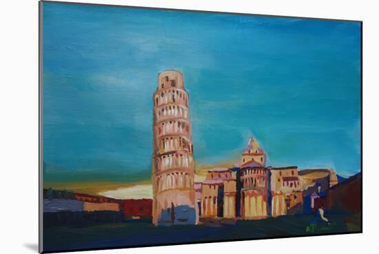 Leaning Tower of Pisa with Cathedral Square Italy-Markus Bleichner-Mounted Art Print