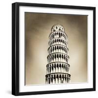 Leaning Tower of Pisa-Thom Lang-Framed Photographic Print