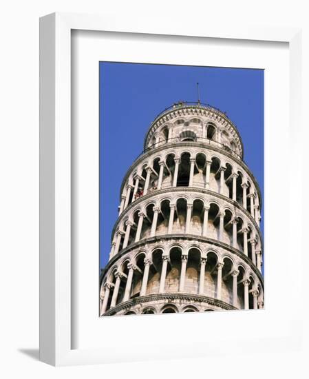 Leaning Tower, or Campanile, 179Ft High, 14Ft Out of Perpendicular, at Pisa, Tuscany, Italy-Rawlings Walter-Framed Photographic Print