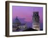 Leaning Tower (Torre Pendente) and Duomo / Night View, Pisa, Tuscany (Toscana), Italy-Steve Vidler-Framed Photographic Print