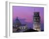 Leaning Tower (Torre Pendente) and Duomo / Night View, Pisa, Tuscany (Toscana), Italy-Steve Vidler-Framed Photographic Print