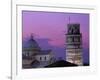 Leaning Tower (Torre Pendente) and Duomo / Night View, Pisa, Tuscany (Toscana), Italy-Steve Vidler-Framed Photographic Print