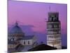 Leaning Tower (Torre Pendente) and Duomo / Night View, Pisa, Tuscany (Toscana), Italy-Steve Vidler-Mounted Photographic Print