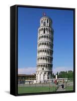 Leaning Tower, Unesco World Heritage Site, Pisa, Tuscany, Italy-Hans Peter Merten-Framed Stretched Canvas