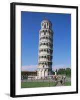 Leaning Tower, Unesco World Heritage Site, Pisa, Tuscany, Italy-Hans Peter Merten-Framed Photographic Print