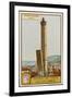 Leaning Towers of Bologna, Italy - La Garidenda and Torre Degli Asinelli-null-Framed Photographic Print