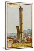 Leaning Towers of Bologna, Italy - La Garidenda and Torre Degli Asinelli-null-Stretched Canvas