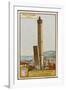 Leaning Towers of Bologna, Italy - La Garidenda and Torre Degli Asinelli-null-Framed Photographic Print