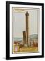 Leaning Towers of Bologna, Italy - La Garidenda and Torre Degli Asinelli-null-Framed Photographic Print