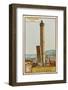 Leaning Towers of Bologna, Italy - La Garidenda and Torre Degli Asinelli-null-Framed Photographic Print