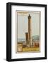 Leaning Towers of Bologna, Italy - La Garidenda and Torre Degli Asinelli-null-Framed Photographic Print