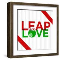 Leap for Love-null-Framed Art Print