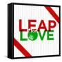 Leap for Love-null-Framed Stretched Canvas