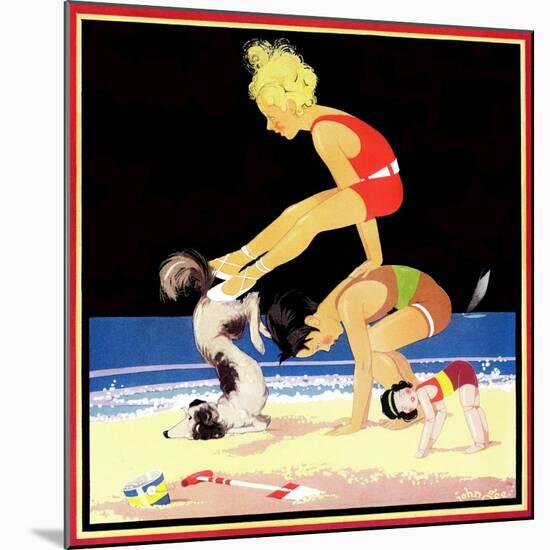 Leap Frog - Child Life-John Gee-Mounted Giclee Print