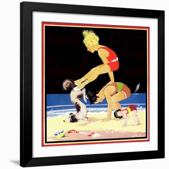 Leap Frog - Child Life-John Gee-Framed Giclee Print