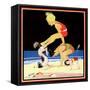 Leap Frog - Child Life-John Gee-Framed Stretched Canvas