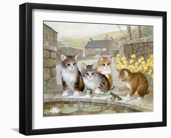 Leap Frog Fun-Ruane Manning-Framed Art Print