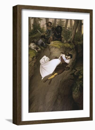 Leap from the Rock-Julius Schnorr von Carolsfeld-Framed Giclee Print