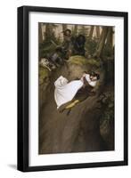 Leap from the Rock-Julius Schnorr von Carolsfeld-Framed Giclee Print