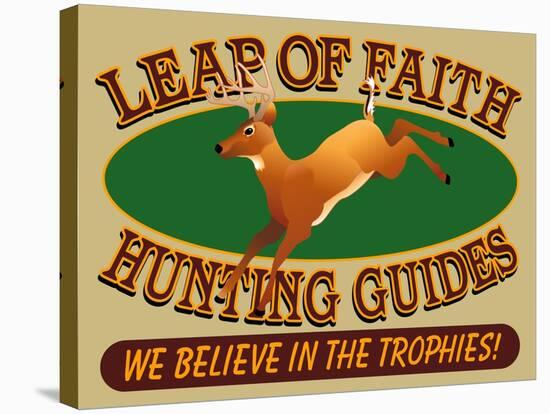 Leap of Faith Hunting-Mark Frost-Stretched Canvas