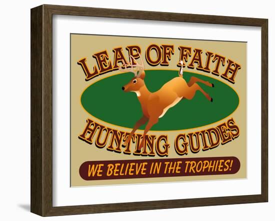 Leap of Faith Hunting-Mark Frost-Framed Giclee Print