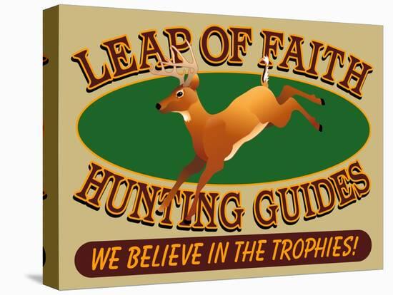 Leap of Faith Hunting-Mark Frost-Stretched Canvas