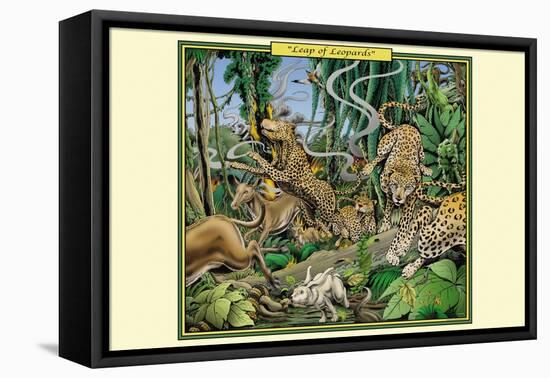 Leap of Leopards-Richard Kelly-Framed Stretched Canvas