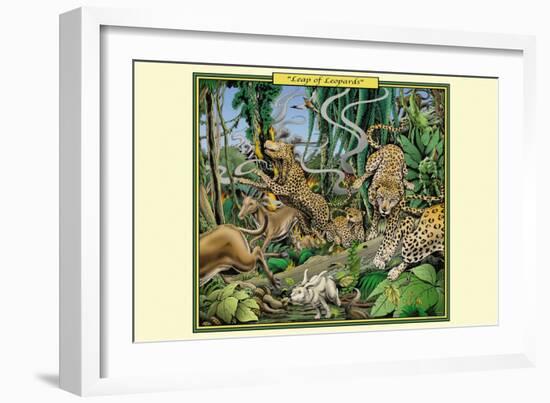 Leap of Leopards-Richard Kelly-Framed Art Print