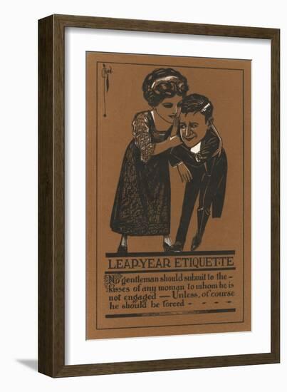 Leap Year Etiquette-null-Framed Art Print