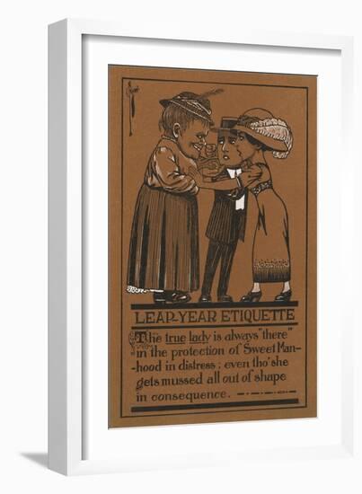 Leap Year Etiquette-null-Framed Art Print