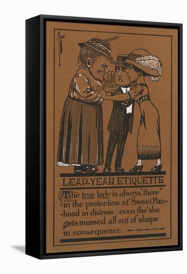 Leap Year Etiquette-null-Framed Stretched Canvas