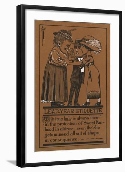 Leap Year Etiquette-null-Framed Art Print