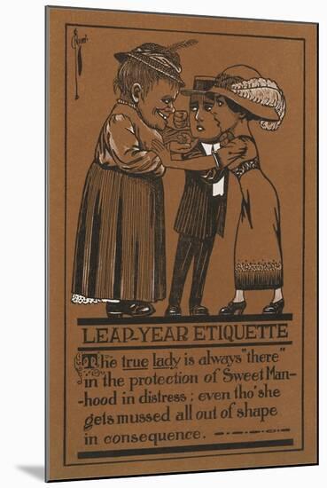 Leap Year Etiquette-null-Mounted Art Print