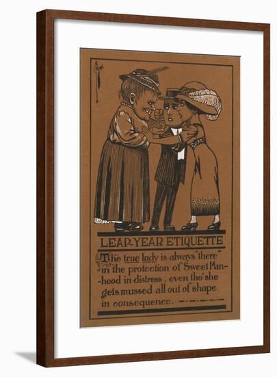 Leap Year Etiquette-null-Framed Art Print