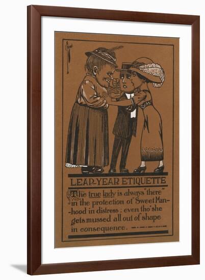 Leap Year Etiquette-null-Framed Art Print