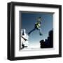 Leap-null-Framed Art Print