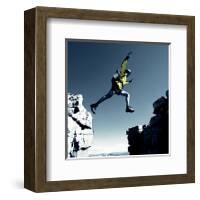 Leap-null-Framed Art Print