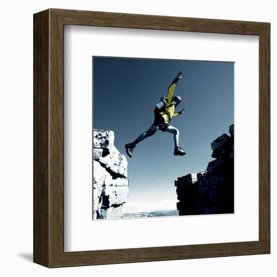 Leap-null-Framed Art Print