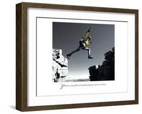 Leap-null-Framed Art Print