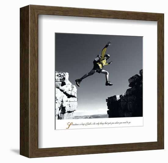 Leap-null-Framed Art Print